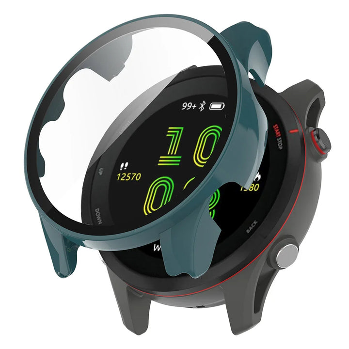 PC & Tempered Glass Protective Case for Garmin Forerunner 255/255S/965