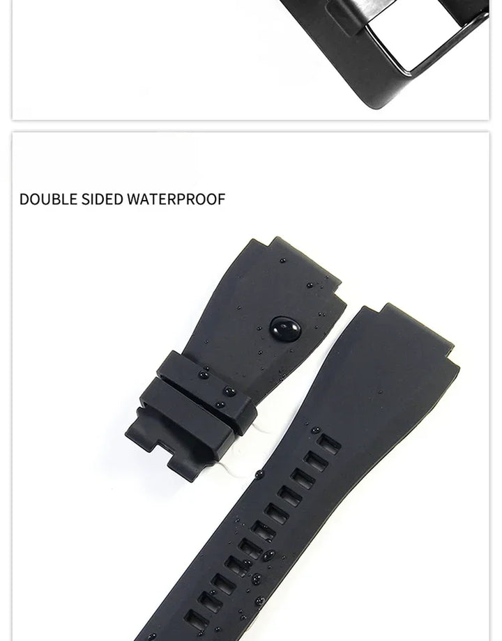 Bell & Ross BR01/BR03 Silicone Watch Strap – 24mm, Waterproof & Breathable