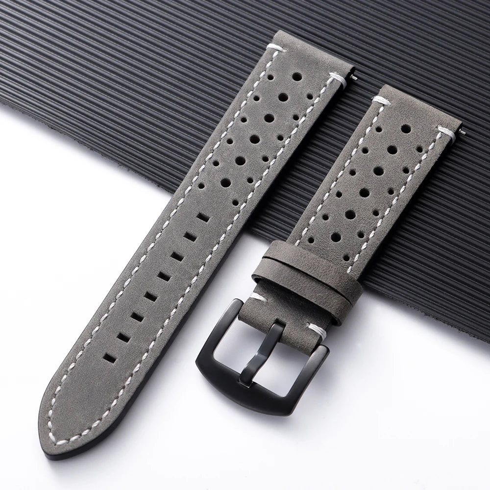 Soft Cowhide Leather Watch Band 18–24mm for Huawei Watch GT4/GT5