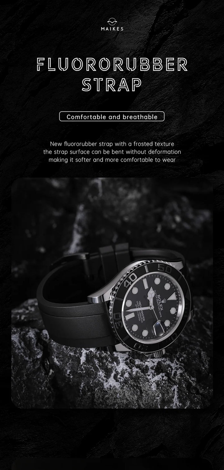 Natural Rubber Watch Band, Quick Release, 20mm 21mm 22mm 24mm, Accessories Watch Strap For LONGINES MIDO TISSOT