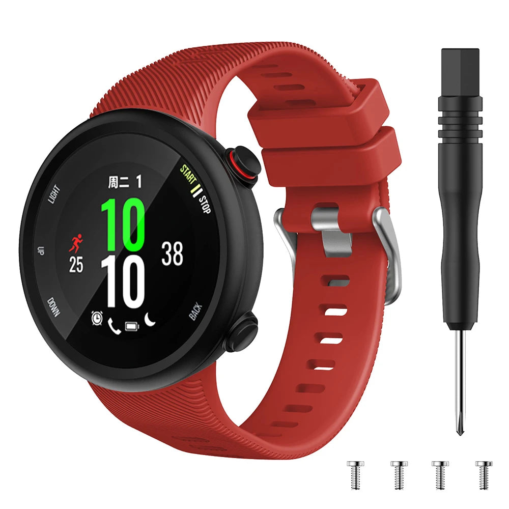 Silicone Replacement Strap for Garmin Forerunner 45/45S & Swim 2