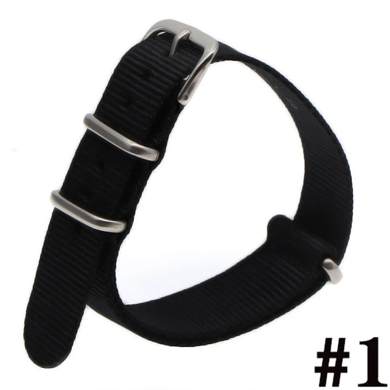 Waterproof Nylon Watch Strap (16-22mm)