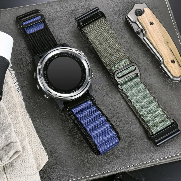 HEMSUT Nylon Quickfit Watch Band for Garmin (20-26mm)