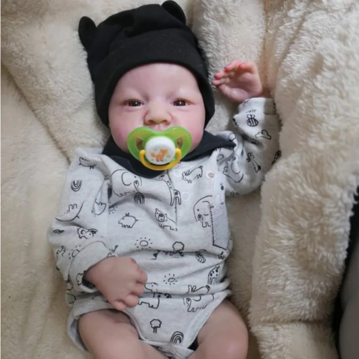 17″ Levi Awake Reborn Doll Kit – Lifelike Unpainted Vinyl Parts with Cloth Body