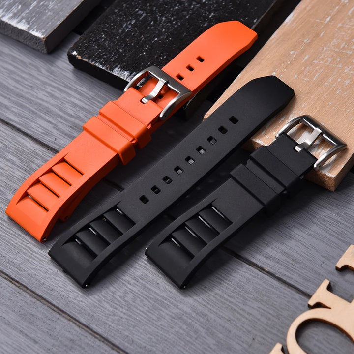 Premium Fluoro Rubber Watch Band Quick Release FKM Rubber Watch Strap 20mm 22mm Watch Strap Watch Replacement Watchband