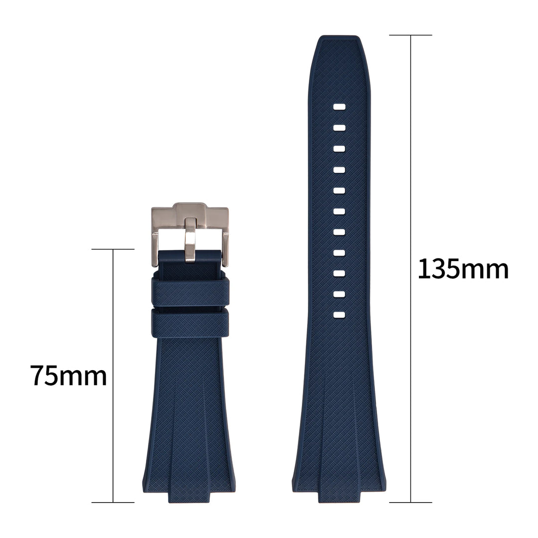 High Quality liquid Silicone Watch Strap 12mm Quick Release WatchBand For Tissot Super Player 40mm Convex Rubber Durable Belt