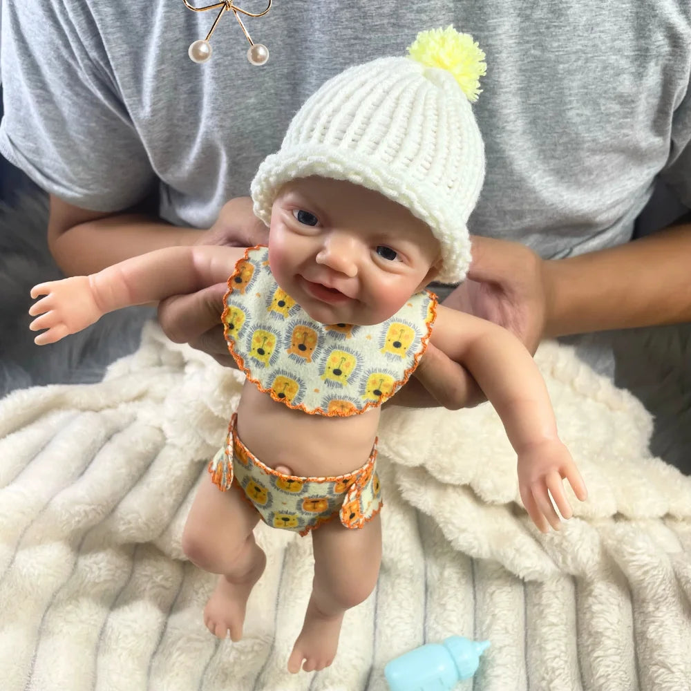 13″ Charlie Full Silicone Reborn Baby Doll – Washable Body (Boy or Girl)