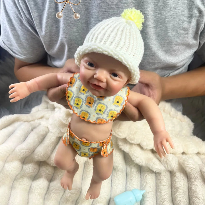 13″ Charlie Full Silicone Reborn Baby Doll – Washable Body (Boy or Girl)