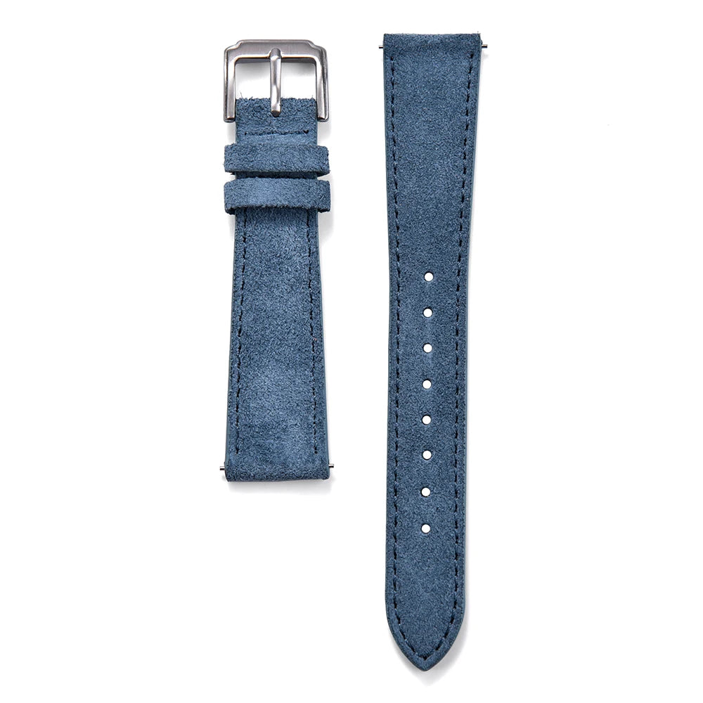 NATOBELT 18–22mm Classic Suede Leather Watch Strap – Vintage Quick Release Band
