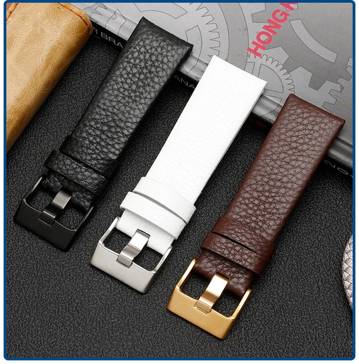 Genuine Leather Watch Strap for Diesel (22–30mm)