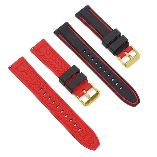 Premium Silicone Quick Release Watch Strap – 20/22/24mm