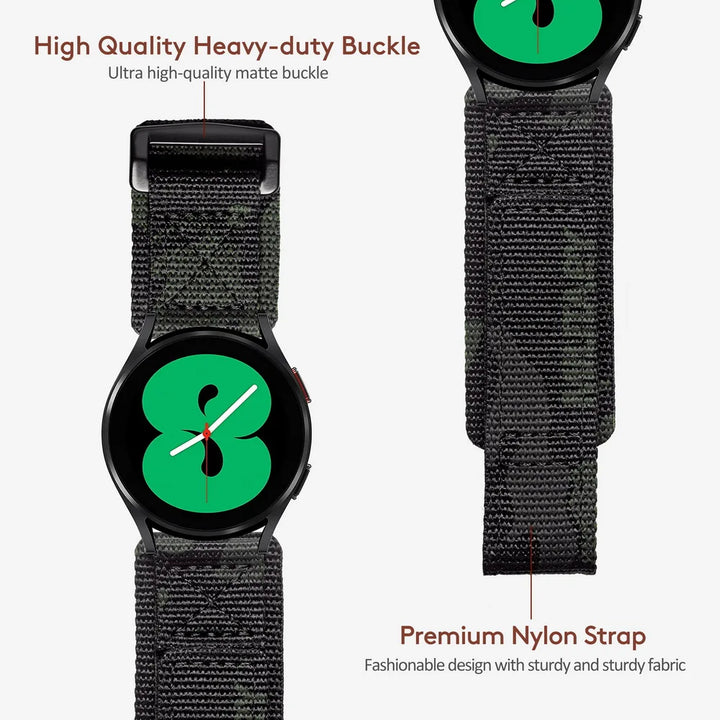 HEMSUT Nylon Quick-Release Watch Strap – 20/22mm for Samsung Galaxy