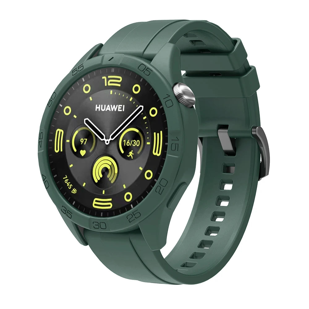 Silicone Strap & Protective Case for Huawei Watch GT4/GT5/GT6 – 46mm
