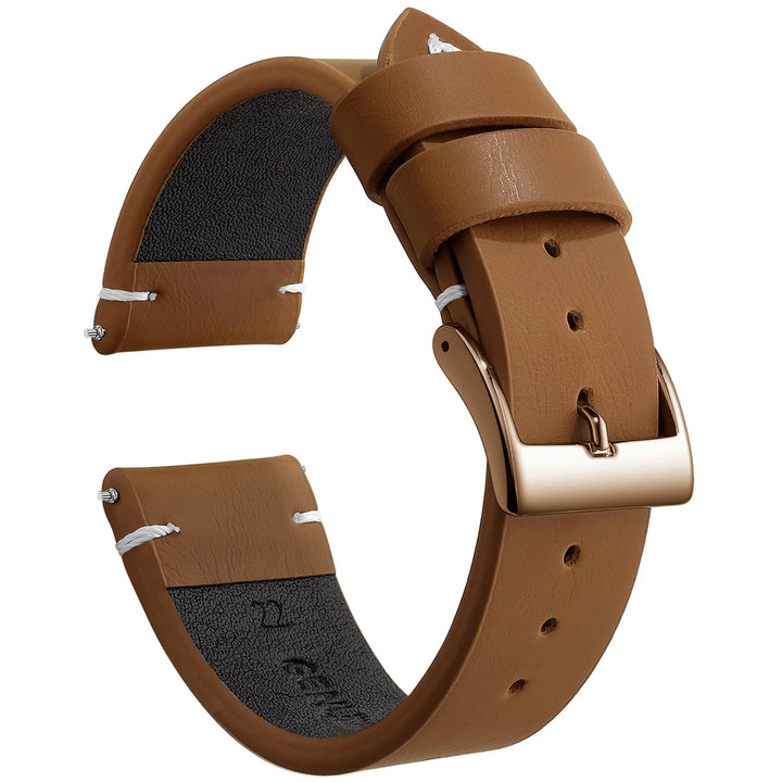 New Sport Vintage Leather Watch Band 18–22mm with Stainless Steel Buckle
