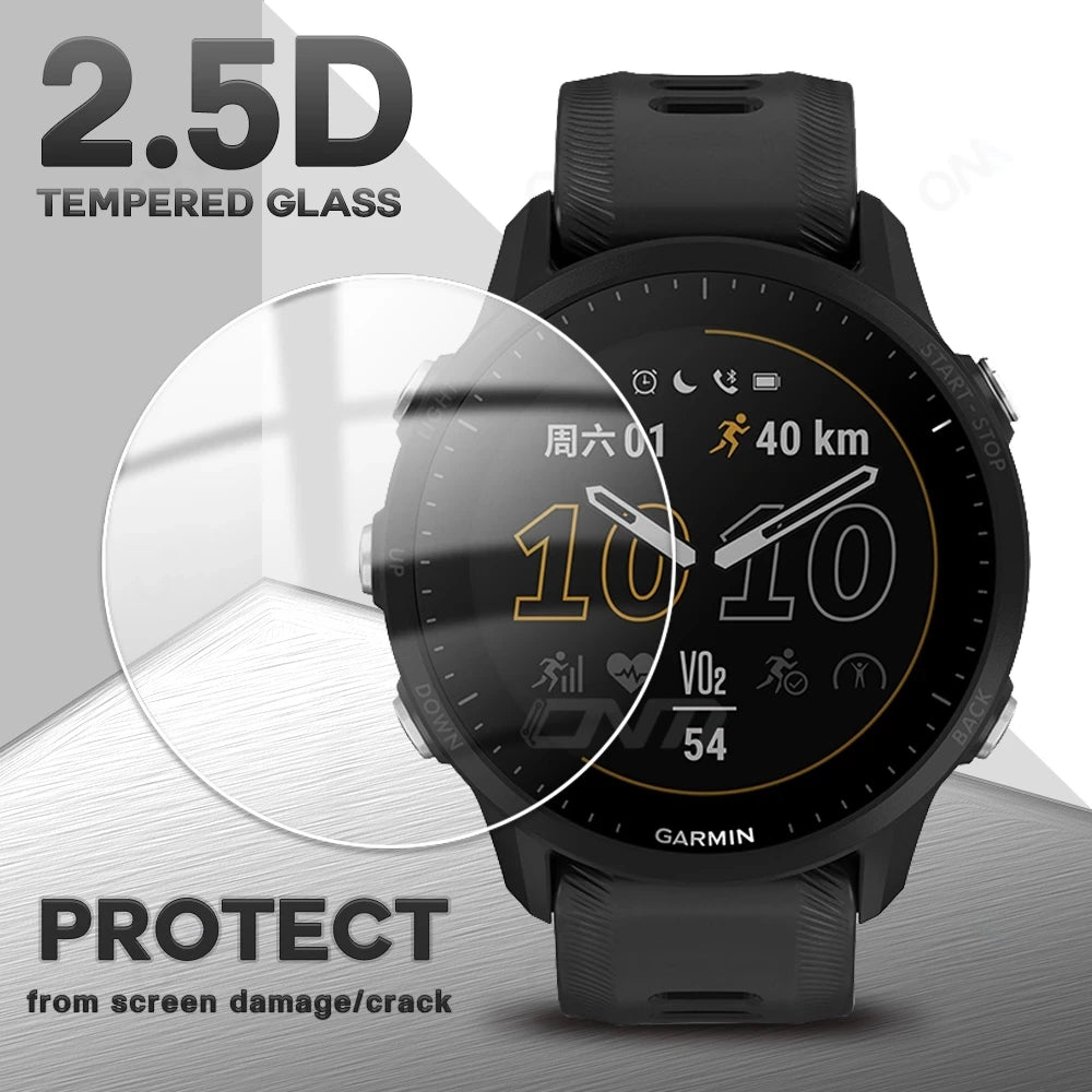 2-Pack Tempered Glass Screen Protector for Garmin Forerunner 255/255S/955