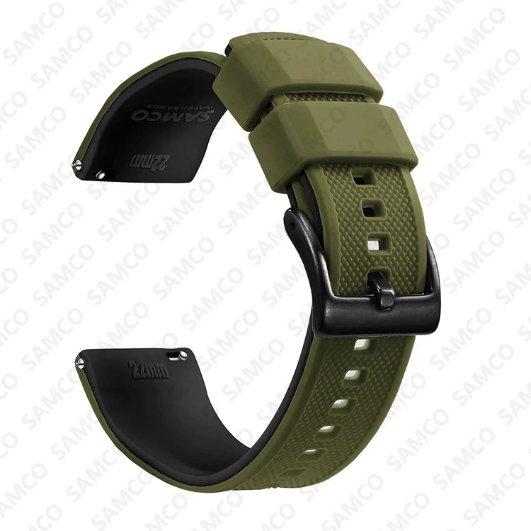 Quick Release Silicone Watch Band 18–22mm