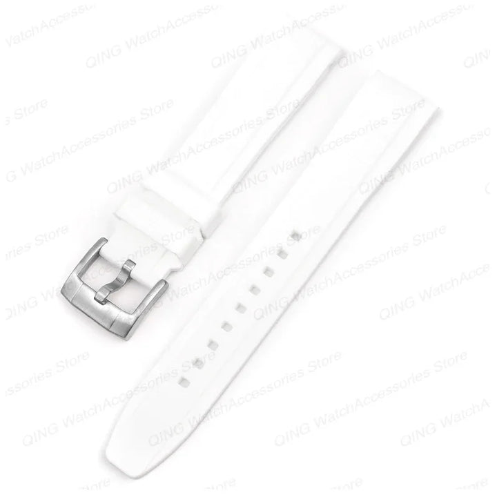 20mm 22mm Silicone Strap for Swatch Universal Curved End Arc Rubber Watch Band for Rolex Sport Waterproof Bracelet for Citizen