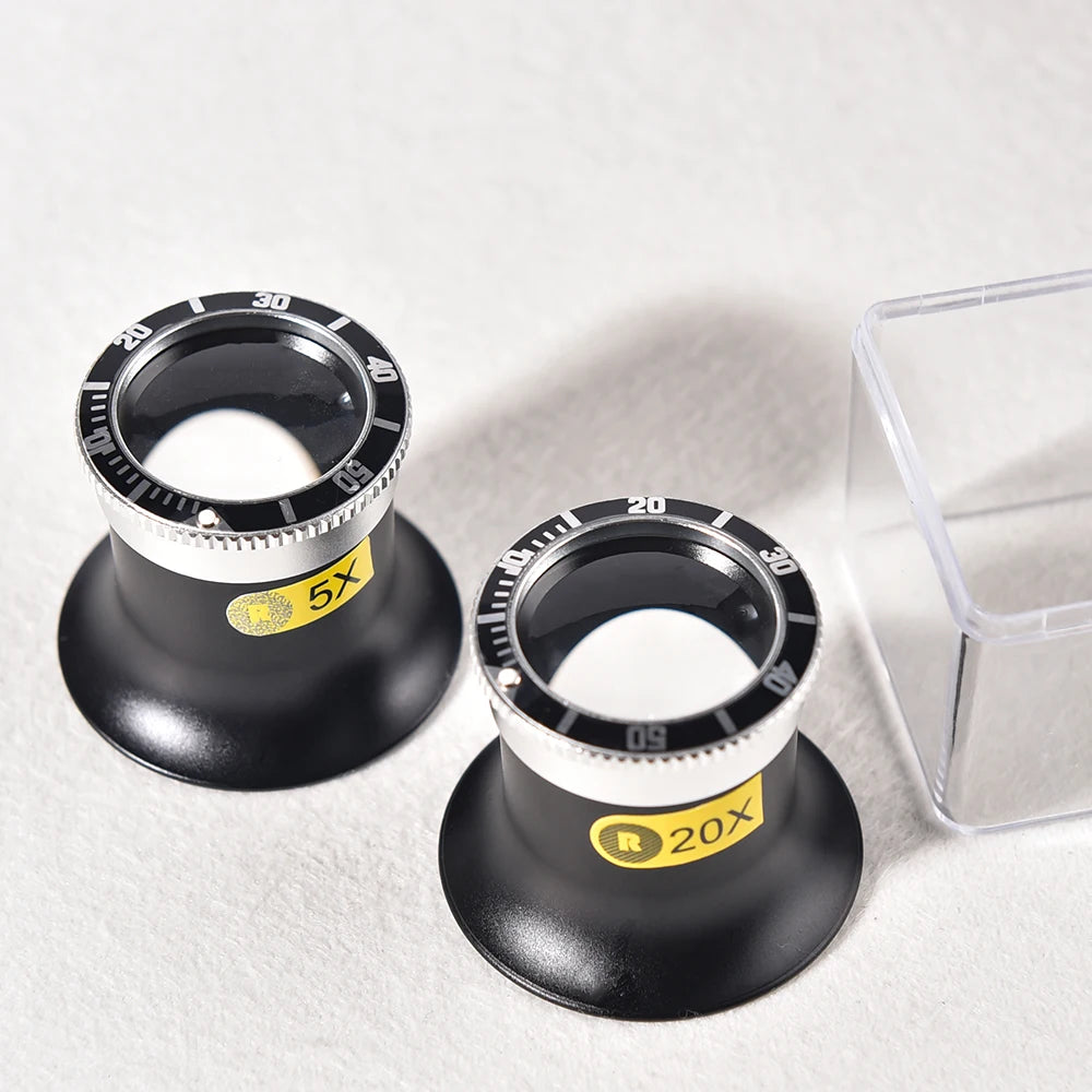 5X/10X/20X Watchmaker Magnifying Loupe – Portable Monocular Lens