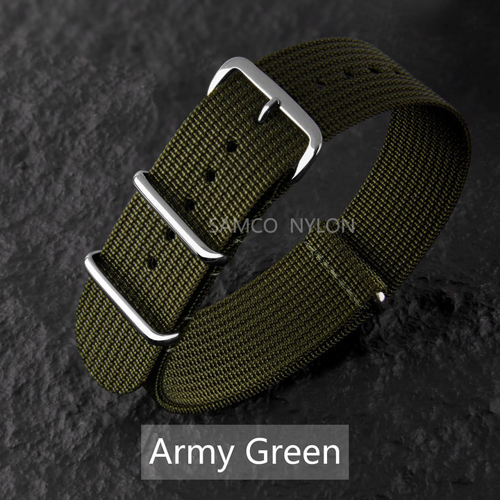 Ribbed Nylon Military Band 18–22mm