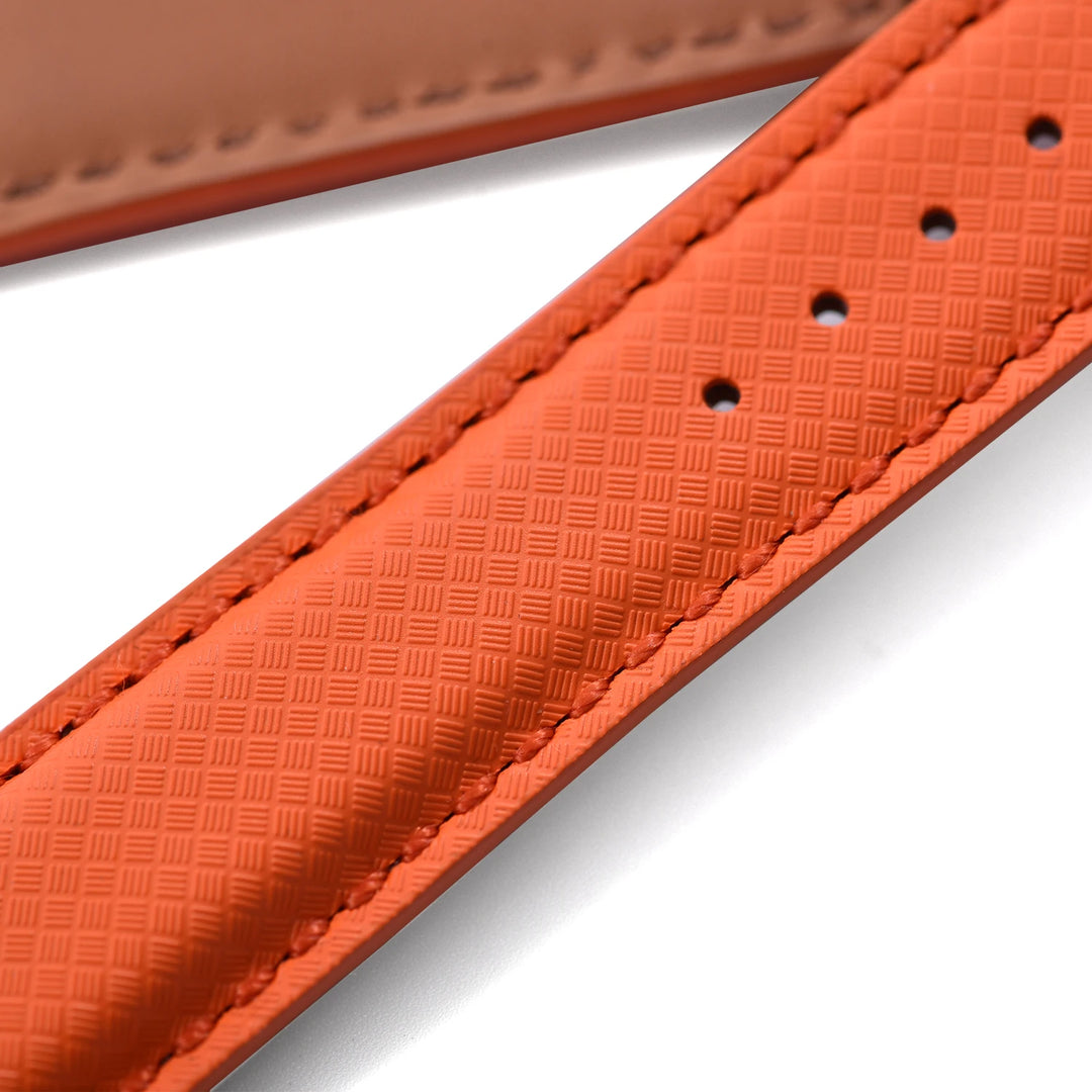 New Design FKM Rubber Sailcloth Strap 18/19/20/22mm Quick Release Leather Watch Band Universal Butterfly Buckle Band For Omega