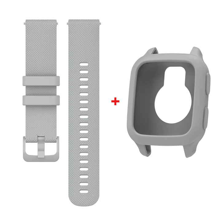 20mm Silicone Strap for Garmin Venu SQ/Venu 2 Plus & Amazfit Bip S/U