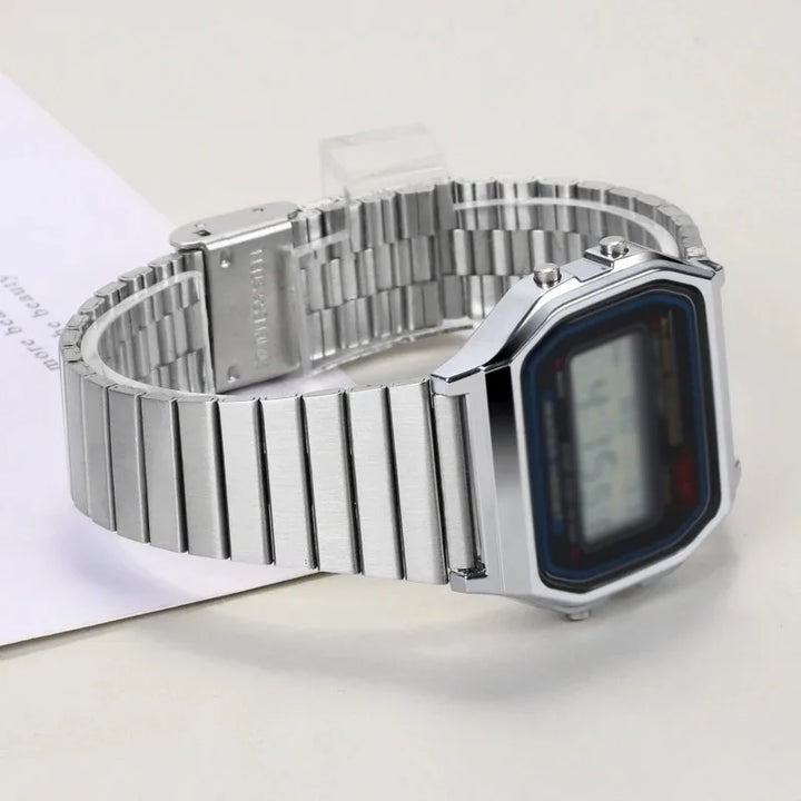 Stainless Steel Watch Strap for CASIO F-91W/A158 Series – 18/20mm Ultra-Thin