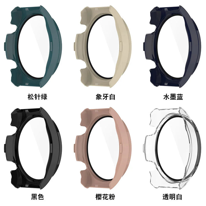 PC + Tempered Glass Protective Case for Xiaomi Watch S1 – Full Screen Cover