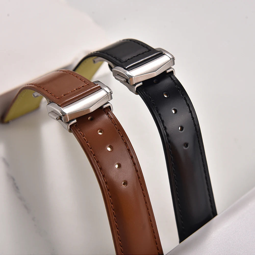 19/20/21/22mm For Omega Speedmaster Leather Strap Universal Original Leather Watch Bands Fit for Omega De Ville Seamaster Bracel