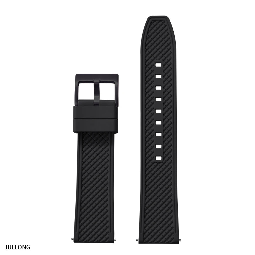 NATOBELT Bullet Shape HAISCH FKM Rubber Watch Strap 18mm 20mm 22mm 24mm Quick Release WatchBand Diving Waterproof Wristband
