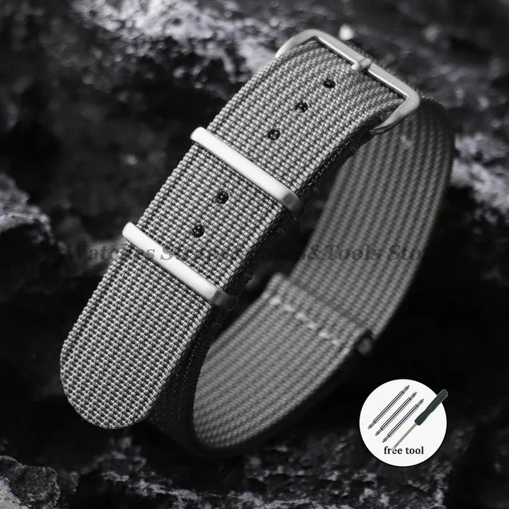 Braided Nylon Strap 18mm 19mm 20mm 22mm for Huawei Watch GT3/GT4 46mm Black Green Grey Blue Soft Breathable Men Women Watchbands