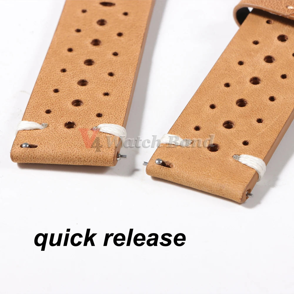Premium Cowhide Leather Watch Strap 20/22mm (Quick Release)