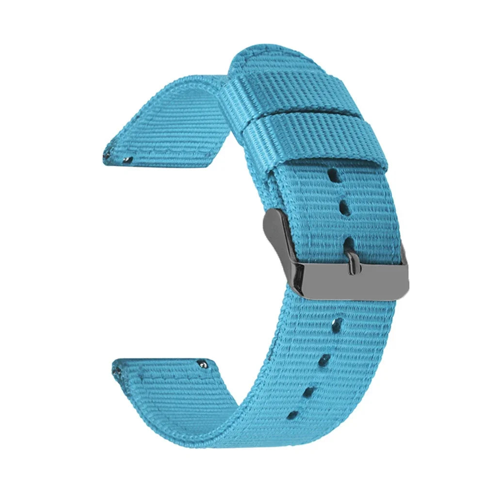 18mm 20mm 22mm 24mm Quick Release Watch Band Canvas Nylon Watch Strap for Garmin Fenix 5x Gps for Huawei Gt2 Wristband Bracelet