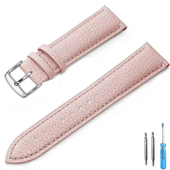 Genuine Leather Watch Band 12mm 14mm 16mm 18mm 20mm Watch Strap for Man Women High-quality Wrist Watchband + Tool