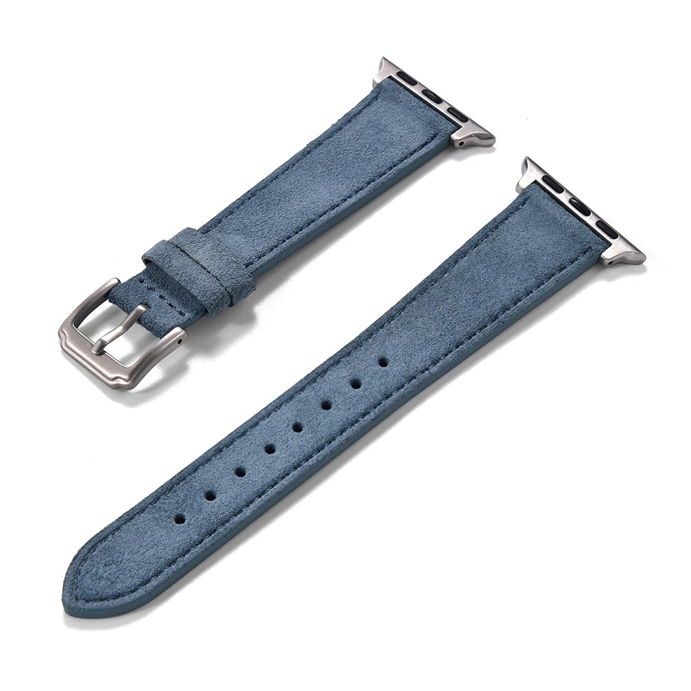 Soft Suede Leather Strap For Apple Watch Band 10 42 46mm 38 44mm 40mm 45mm 49mm for iWatch Series Ultra 2 9 8 7 6 SE 5 Wristband