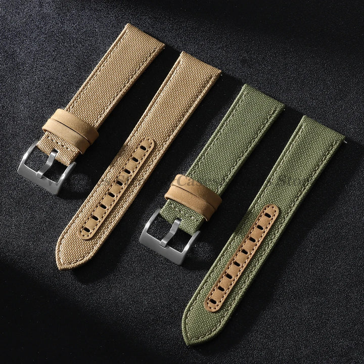 Premium Sailcloth Nylon Strap (20–22mm) – Waterproof QR