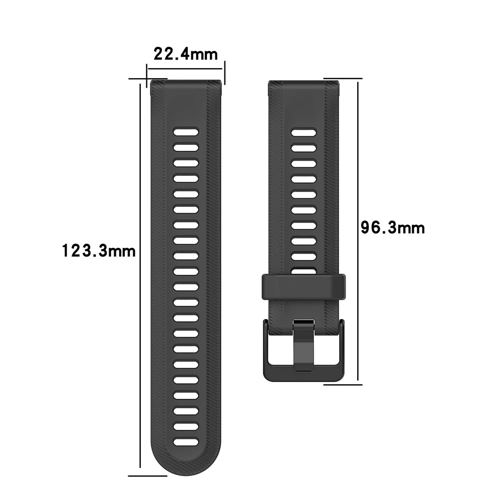 Official Silicone Watch Strap for Garmin Forerunner 955