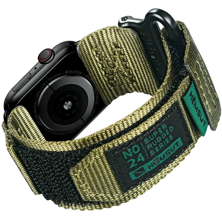 HEMSUT For Apple Watch Band 38 41 42 45MM Sport Nylon Wrist Straps For Ultra 49MM Mini Band 4 Iwatch 7 5 6 Se 2 3