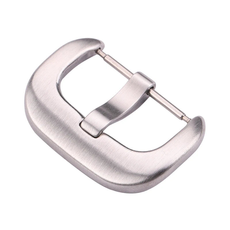 Wholesale Stainless Steel Watch Buckles – 12–28mm, 19 Styles, Silver