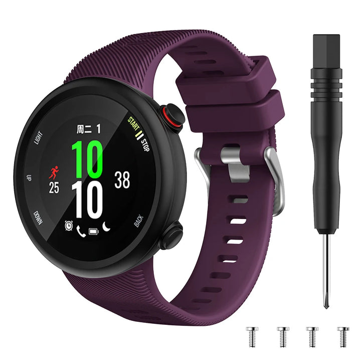 Silicone Replacement Strap for Garmin Forerunner 45/45S & Swim 2