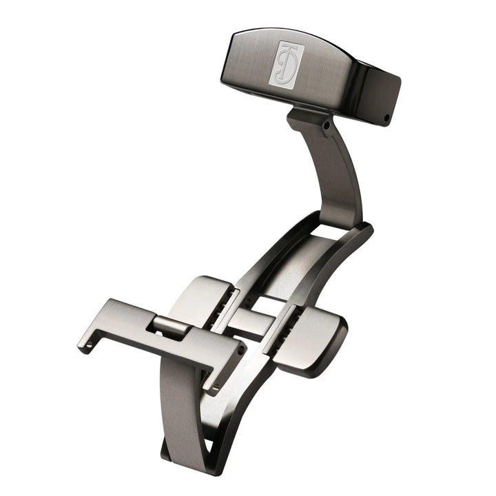 MAIKES 316L Stainless Steel Butterfly Clasp – 18/20mm Brushed Folding Buckle