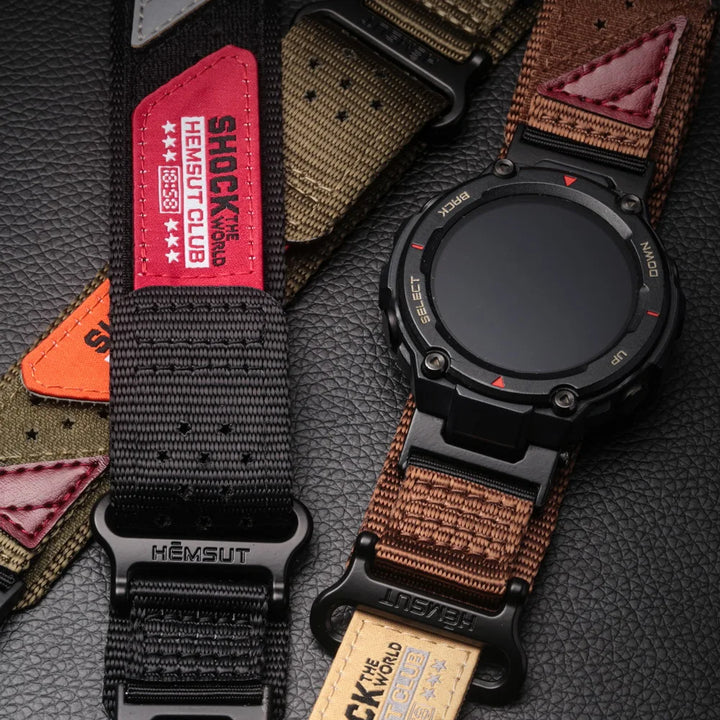 HEMSUT Nylon Watch Strap for Amazfit T-Rex 1/2/Pro – Four Seasons Sports Band