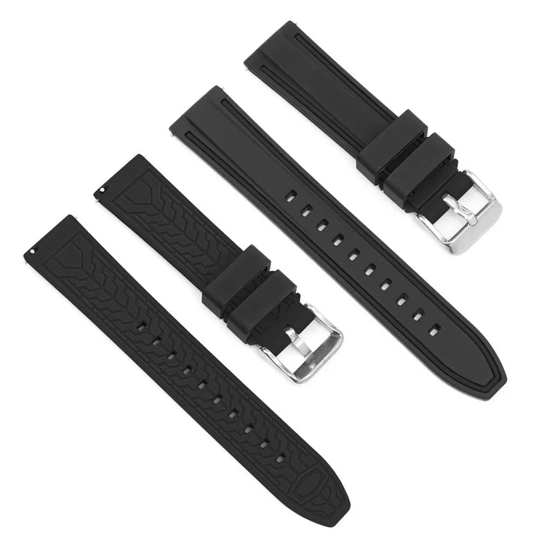 Premium Silicone Quick Release Watch Strap – 20/22/24mm