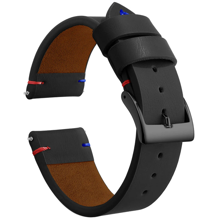 New Sport Vintage Leather Watch Band 18–22mm with Stainless Steel Buckle