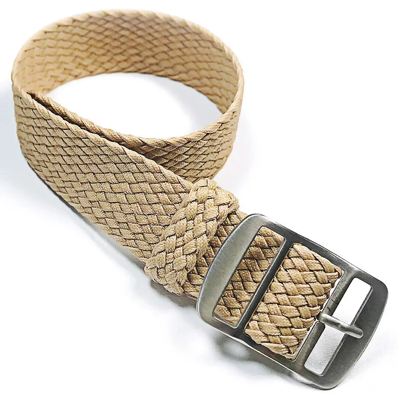 Perlon Woven Nylon Watch Strap (14–22mm)