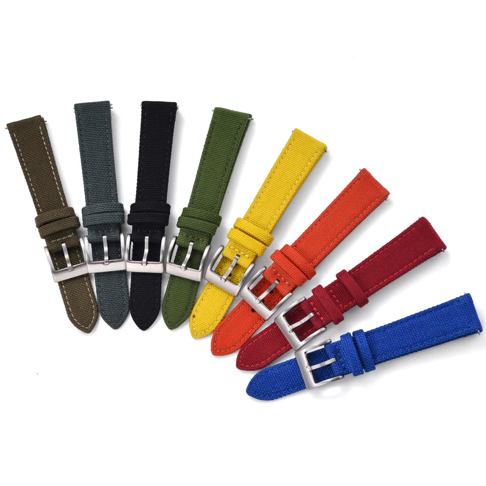 Sailcloth Nylon Watch Strap – 18-22mm Quick Release