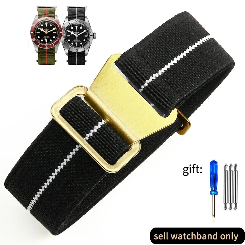 French Army Nylon Watch Band 18–22mm