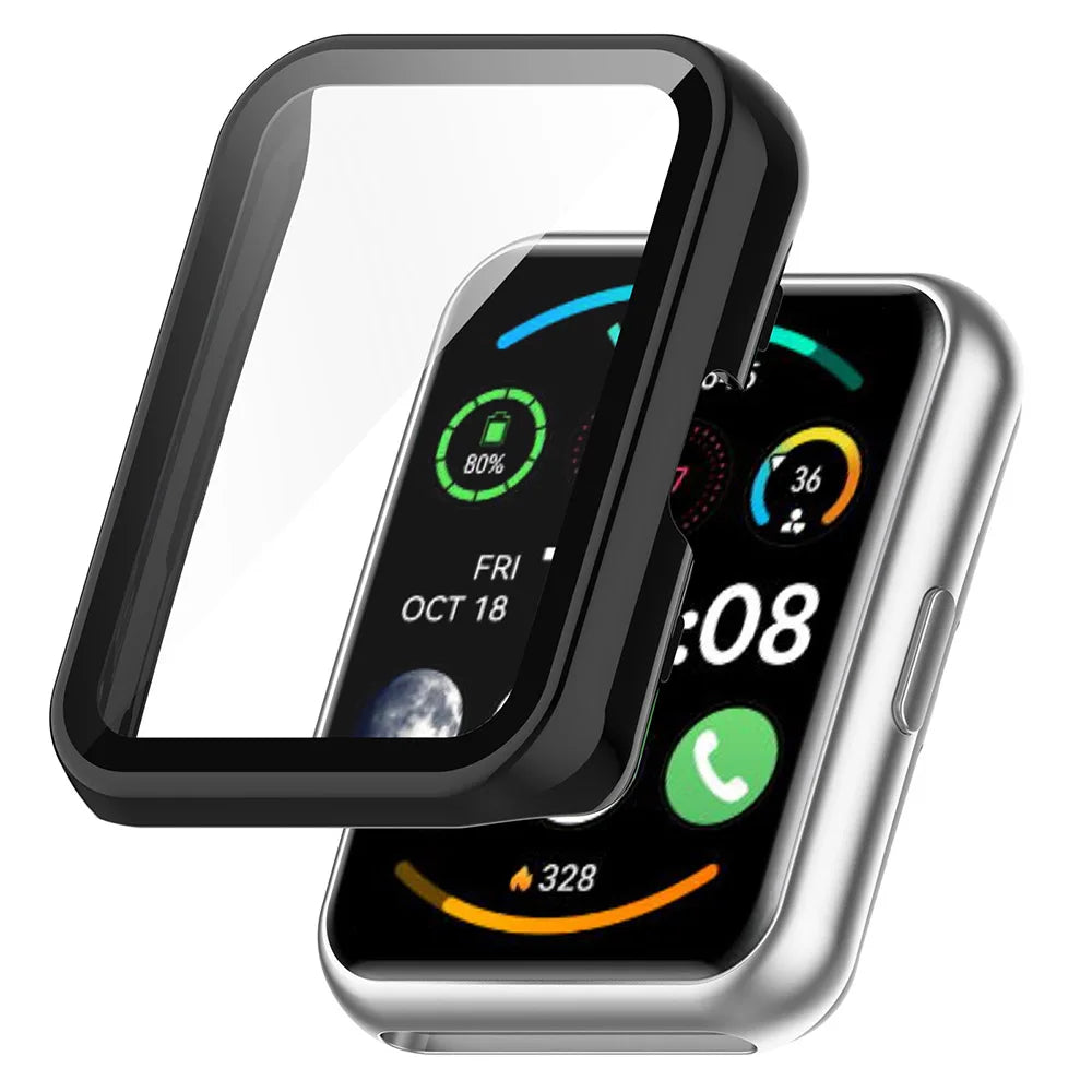 PC + Tempered Glass Protective Case for Huawei Watch Fit 2