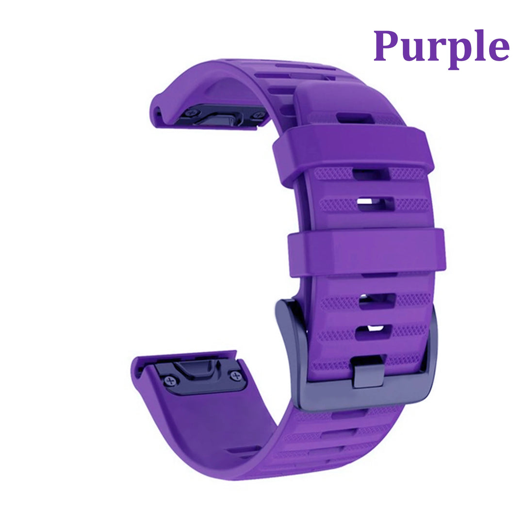 QuickFit Silicone Strap for Garmin Fenix, Epix & D2 Series (20-26mm)