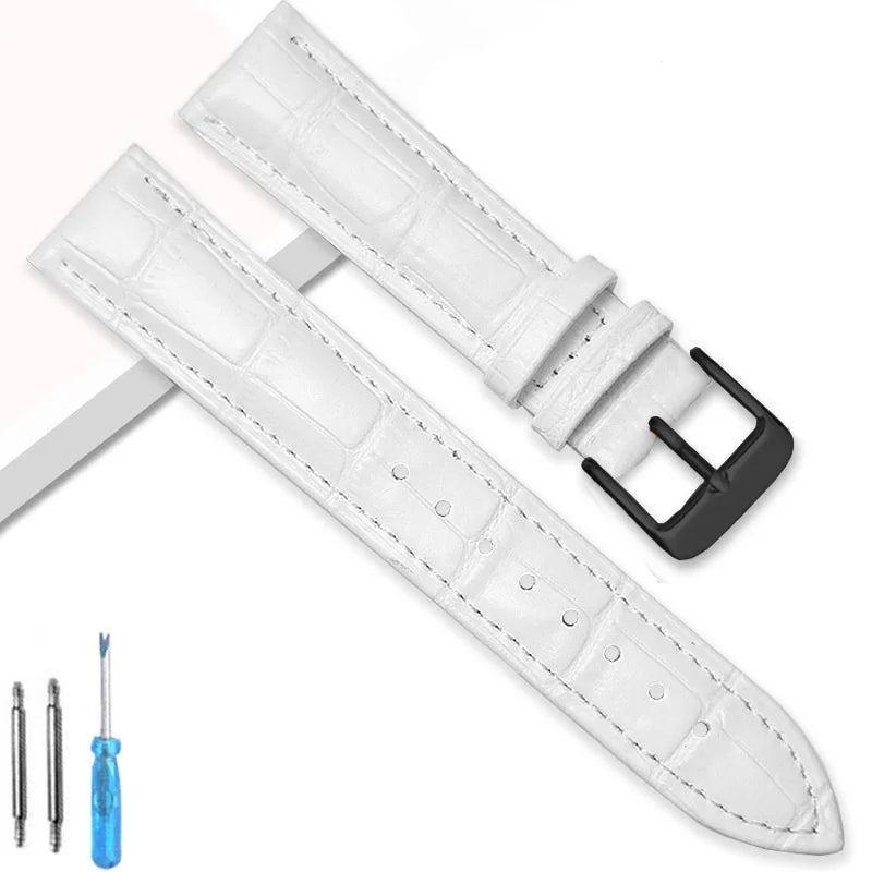 Universal Replacement Leather Watch Strap Leather Watchband for Men Women 12mm 14mm 16mm 18mm 20mm 22mm 24mm Watch Band