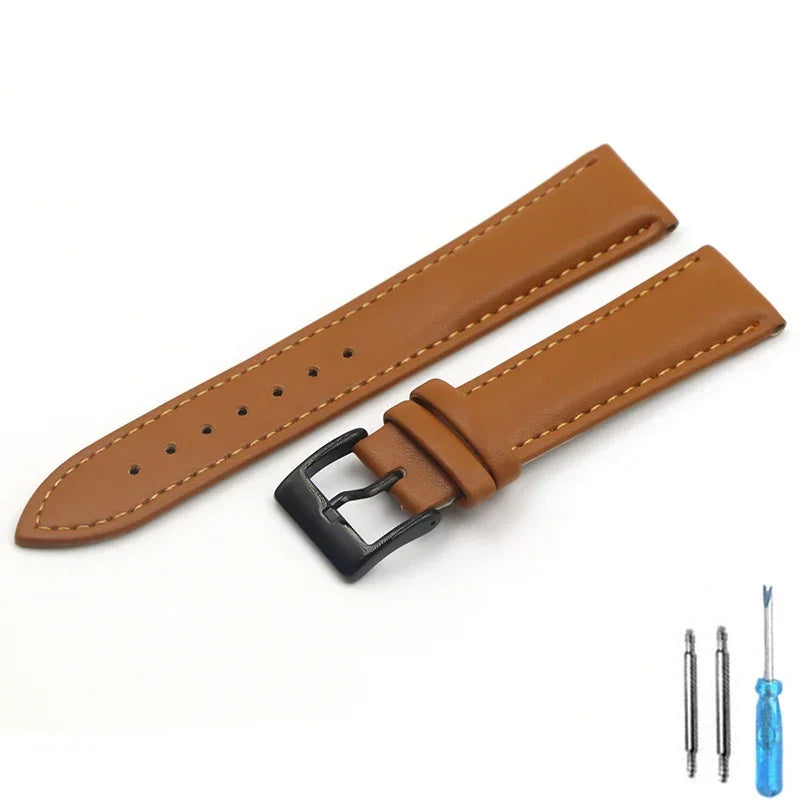 Calfskin Leather Watch Strap – 16–22mm Women’s Fashion Band